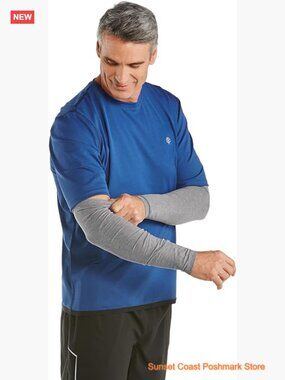 UPF 50+ Sun Protection Arm Sleeves ZnO Fabric Lightweight Stretch